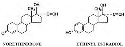Chemical Structure - norethindroneethinyl str1