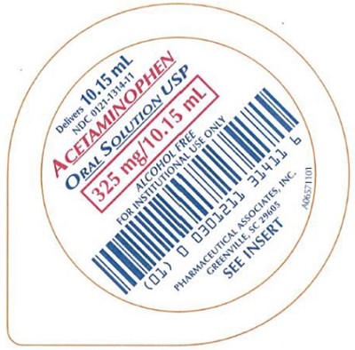 10 mL Unit Dose Cup Label - acetaminophen 02