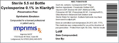 Cyclosporine.jpg Bottle Label - Cyclosporine