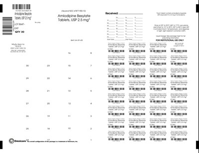 Principal Display Panel (Amlodipine Tabs 8647 4)