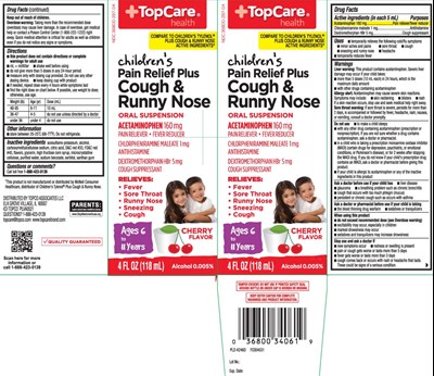 Acetaminophen 160 mg, Chlorpheniramine Maleate 1 mg, Dextromethorphen Hbr 5 mg (Childrens Plus Cough And Runny Nose Cherry Liquid 1)