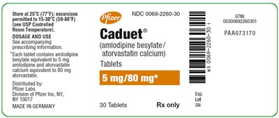 PRINCIPAL DISPLAY PANEL - 5 mg/10 mg Tablet Bottle Label - caduet 13