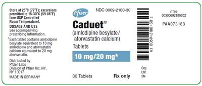 PRINCIPAL DISPLAY PANEL - 5 mg/40 mg Tablet Bottle Label - caduet 15