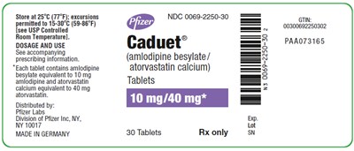 PRINCIPAL DISPLAY PANEL - 5 mg/80 mg Tablet Bottle Label - caduet 16