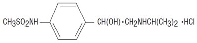Chemical Structure - sotalol str