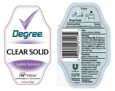 Degree Clear Solid Lightly Scented Pdp (Degreeclearsolidlightlyscentedpdp)