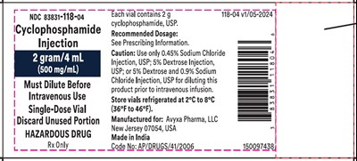 702d4e46-776d-42d1-a560-02684bbe8ac6-06.jpg Cyclophosphamide Injection, 2 g/4 mL - Vial Label - 702d4e46 776d 42d1 a560 02684bbe8ac6 06