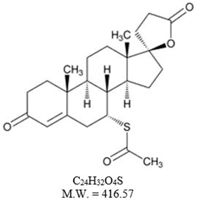 Spironolactone Structural Formula (Image 01)