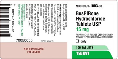 image-14.jpg BusPIRone Hydrochloride Tablets USP, 15 mg 100s Label - image 14