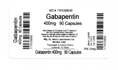 Bottle Label 400 mg - 71610 0059 60