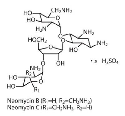 1 - neomycin and polymyxin b sulfates and hydrocortiso 1