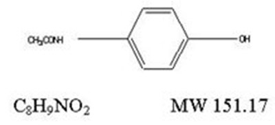 Acetaminophen Structural Formula (Image 02)