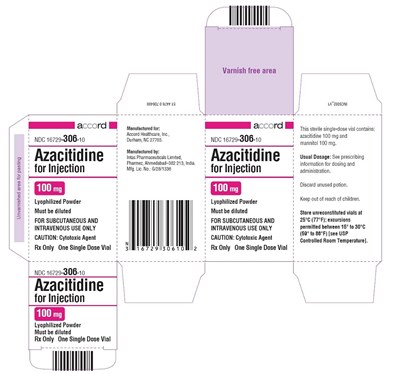 azacitidine-for-inj-carton.jpg Principal Display Panel - 100 mg azacitidine-for-inj-carton - azacitidine for inj carton
