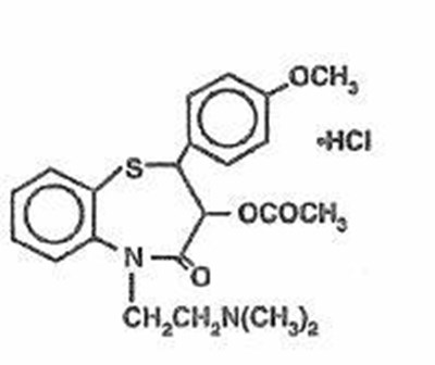 Diltiazem hydrochloride Chemical Structure - diltiazem hydrochloride structure