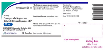 esomeprazole-fig5.jpg PACKAGE LABEL-PRINCIPAL DISPLAY PANEL - 20 mg (30 Capsules Bottle) - esomeprazole fig5