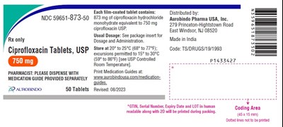 ciprofloxacin-fig3.jpg PACKAGE LABEL-PRINCIPAL DISPLAY PANEL - 750 mg (50 Tablets Bottle) - ciprofloxacin fig3