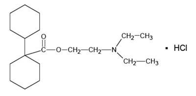 Dicyclomine-chemical-structure (Dicyclomine Hydrochloride Capsules Usp 1)