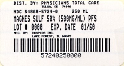 image of package label - 5724