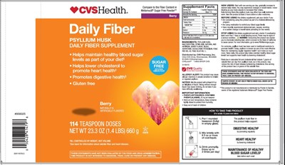 Cvs Health  Natural Daily Fiber114 Teaspoons Berry Flavorsugar Free (51572pvlr)