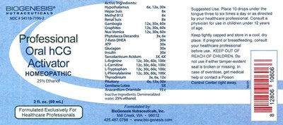 Image Of Bottle Label (Oralhcgactivator)