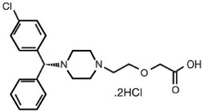 Chemical Structure - levocetirizine 01