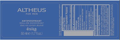 PRINCIPAL DISPLAY PANEL - 50 ml Bottle Label - altheus 01