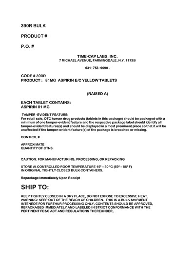 Image Of Bulk Label (390bulk)