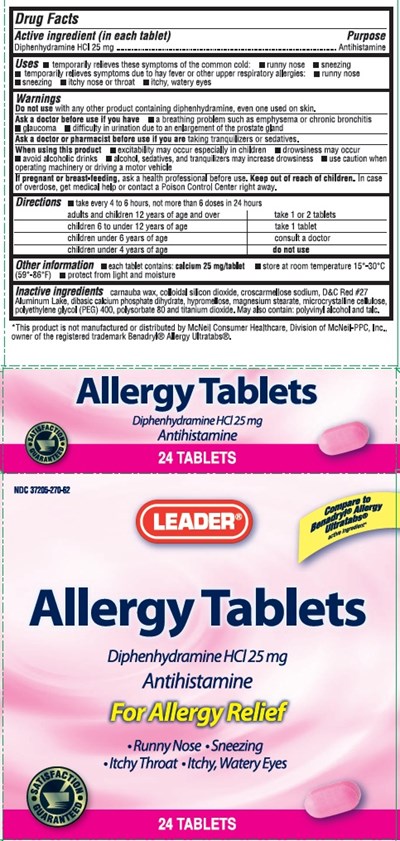 leaderallergy270.jpg Allergy Tablets Packaging Label - leaderallergy270