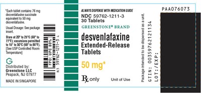 desvenlafaxine-09.jpg PRINCIPAL DISPLAY PANEL - 50 mg Tablet Bottle Label - desvenlafaxine 09