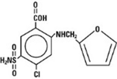Structural Formula Furosemide (Furosemide 02)