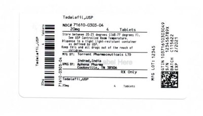 Bottle Label 20 mg (71610 0303 04)