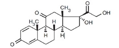 Chemical Structure - prednisone str
