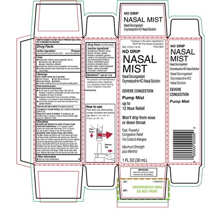 image-01.jpg KROGER NO DRIP Severe Congestion Nasal Spray Pump Mist 1 FL OZ (30 mL) - image 01