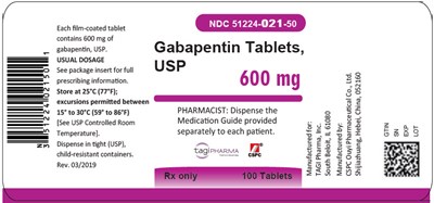 gabapentin-06.jpg PRINCIPAL DISPLAY PANEL - 600 mg Tablet Bottle Label - gabapentin 06