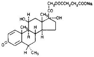Chemical Structure - solu medrol 01