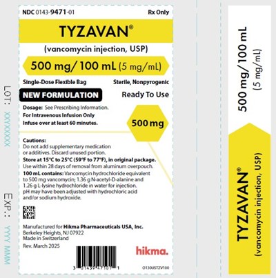 500mg Ow (Tyzavan Vancomycin Injection 4)