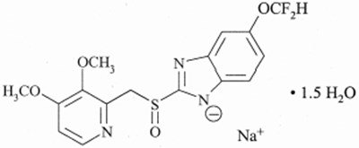 Chemical Structure - protonix 03