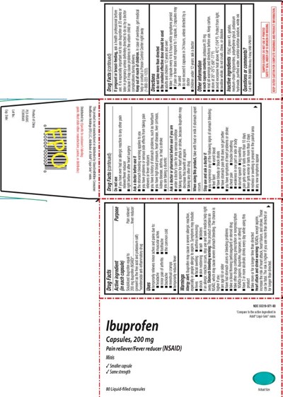 Solubilized Ibuprofen Equal To 200 mg Ibuprofen (nsaid)* (present As The Free Acid And Potassium Salt) *nonsteroidal Anti-inflammatory Drug (Ibuprofen 200 mg Mini Softgel Pur 1)