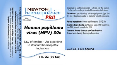 package label - Human papilloma virus (HPV) 30c C216 L01