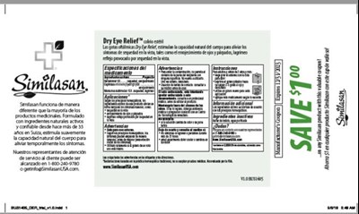 Principal Display Panelndc 59262-376-13similasandry Eye Reliefsingle-use Sterile Eye Dropspreservative Free0.4 mL/ 0.014 Fl Oz (one Vial) (Dry Eye Relief Trial Size 15x 02)