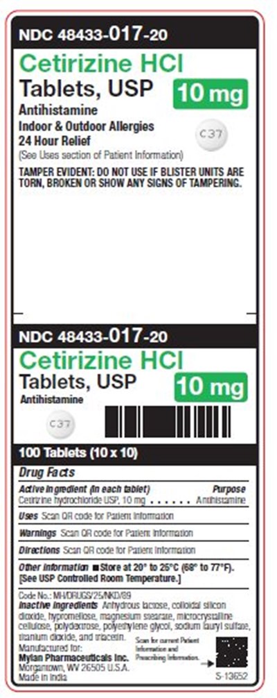 Cetirizine HCl Tablets, Usp (Image 01)