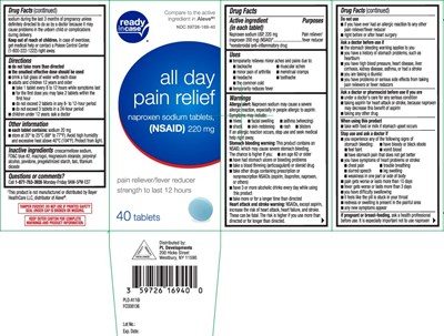 Naproxen Sodium, Usp 220 mg (naproxen 200 mg (nsaid)* *nonsteroidal Anti-inflammatory Drug (Naproxen Sodium Blue Tablet Aml 1)