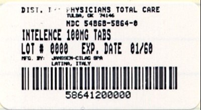 PRINCIPAL DISPLAY PANEL - 100 mg Bottle Label - 5864