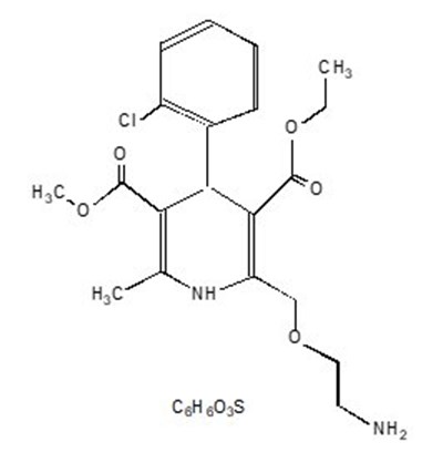 Amlodipine Besylate Structural Formula - image 01