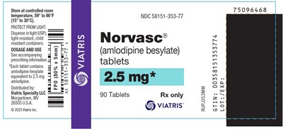 image-04.jpg Norvasc 2.5 mg Bottle Label - image 04