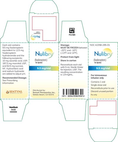 Principal Display Panel – 9.5 mg Carton Label (Nul01 0002 30)