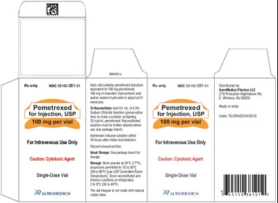 pemetrexed-fig11.jpg PACKAGE LABEL-PRINCIPAL DISPLAY PANEL- 100 mg per vial - Container Carton - pemetrexed fig11