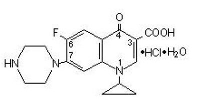 Chemical Structure (Ciprofloxacin 01)