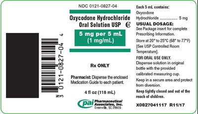 oxycodone-02.jpg PRINCIPAL DISPLAY PANEL - 118 mL Bottle Label - oxycodone 02