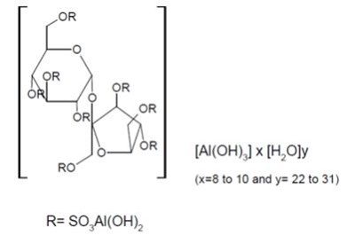 sucralfate-oral-suspension-01.jpg Sucralfate Oral Suspension contains sucralfate and sucralfate is an α-D-glucopyranoside, β-D- fructofuranosyl-, octakis-(hydrogen sulfate), aluminum complex. - sucralfate oral suspension 01